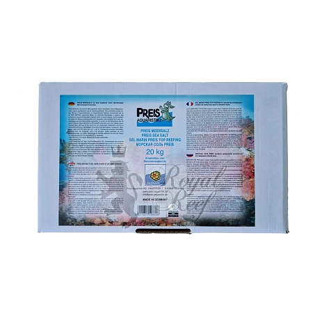 Морская соль PREIS-Meersalz 20кг (коробка) Морская соль для аквариумов PREIS-Meersalz в коробке 20кг